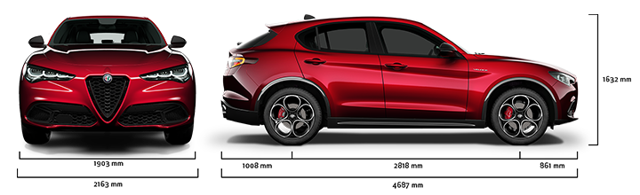 Alfa Romeo Stelvio - Dimensioni